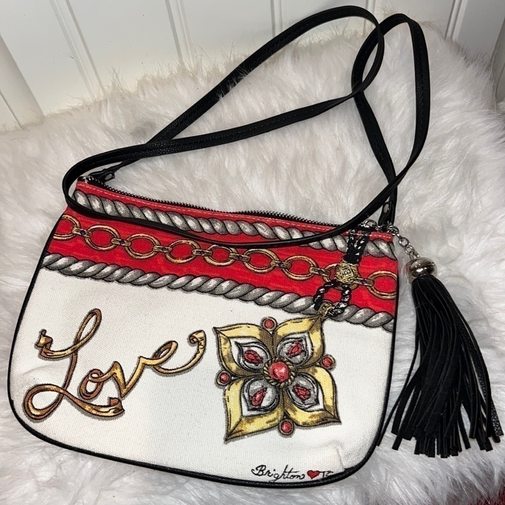 Adorable Brighton Love Glitter &Go Jewels crossbody bag statement chic nautical
